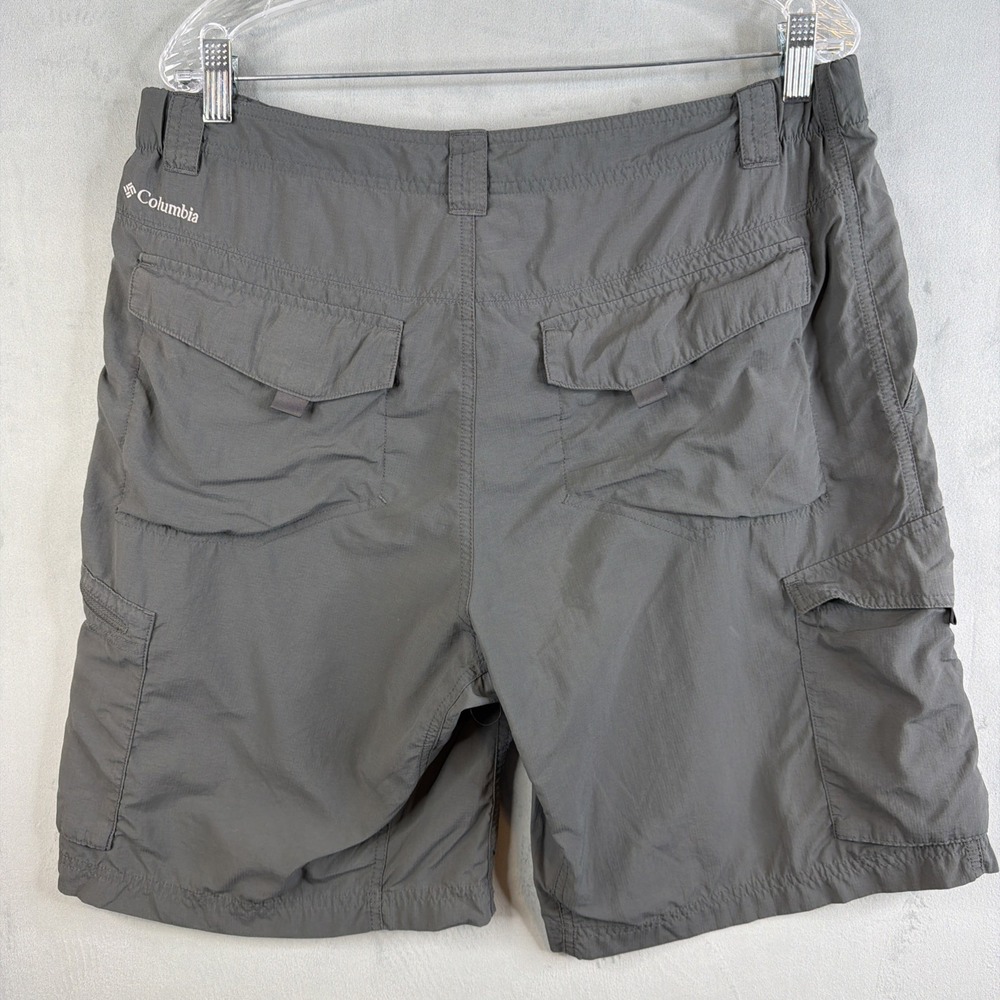 Columbia Omni-Shade Cargo Shorts Mens 36 Gray Hiking Outdoor Nylon - Picture 2 of 9